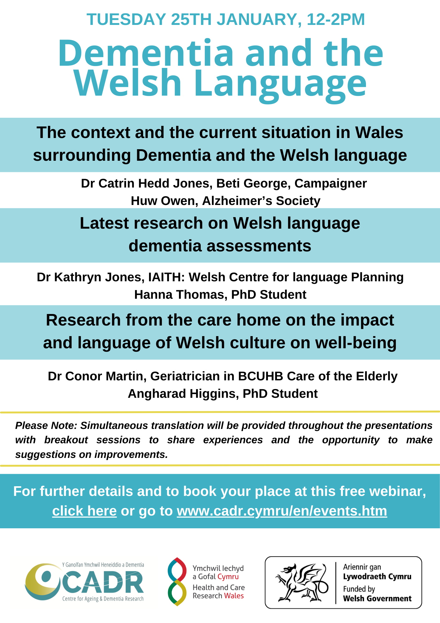 Dementia and the Welsh Language