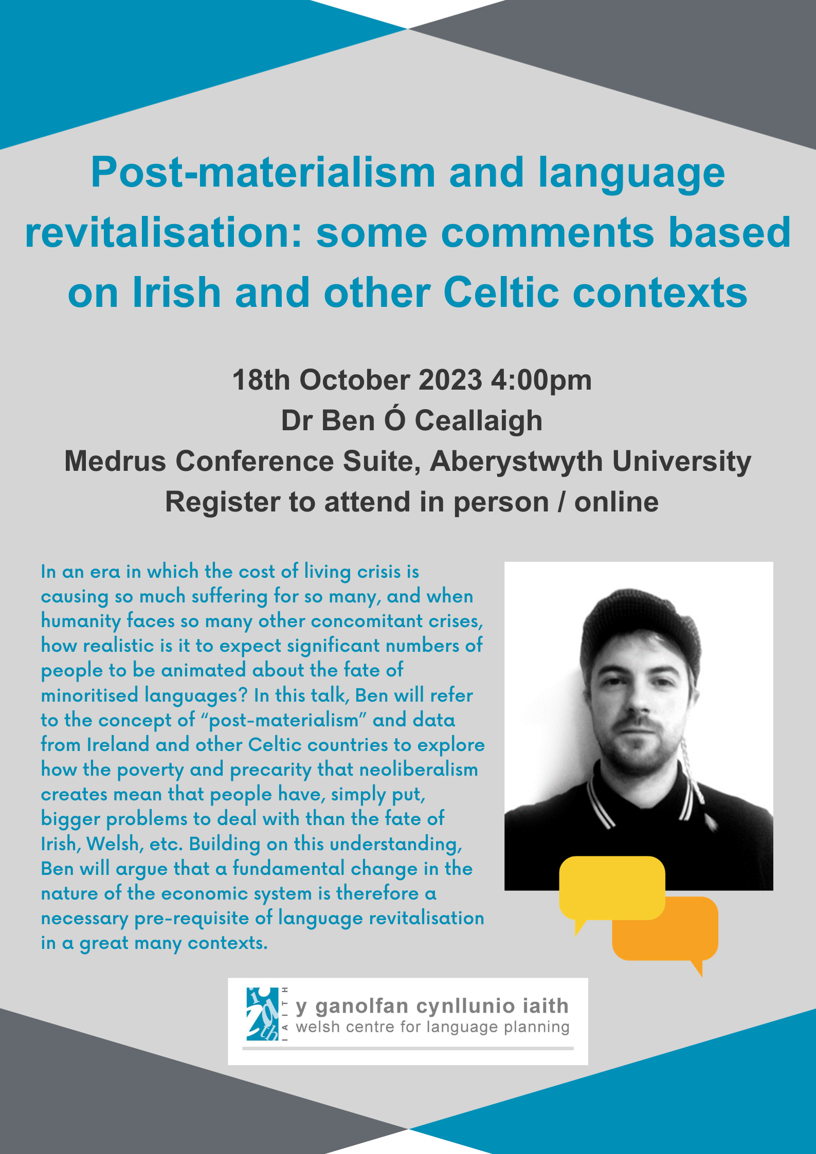 Post-materialism and language revitalisation: some comments based on Irish and other Celtic contexts
